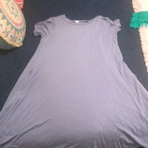 Powder blue boutique swing shift dress